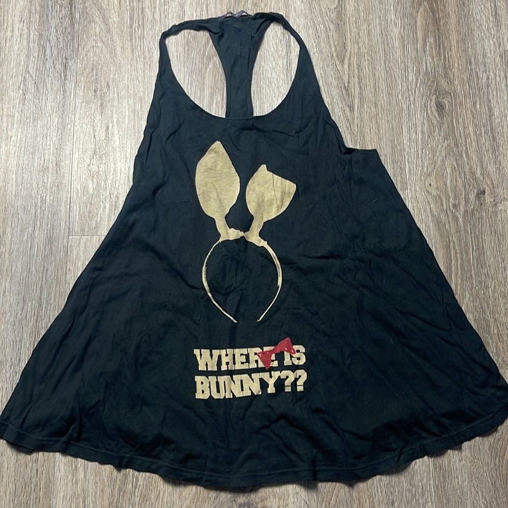 Wild Fox Racer Back Black Tank Top Multiple Sizes